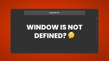 How To Deal With "Window Is Not Defined" In SvelteKit
