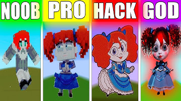 NOOB VS PRO VS HACKER VS GOD  POPPY PLAYTIME DOLL Minecraft Pixel Art