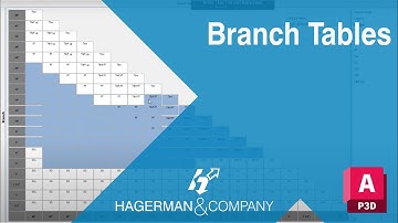 AutoCAD Plant 3D: The Branch Table