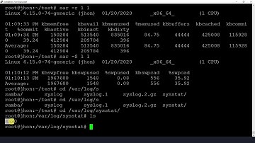 SAR command Generate CPU, Memory and I/O report #part2