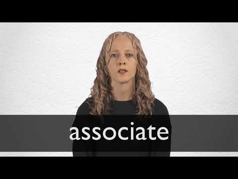 How to pronounce ASSOCIATE in British English