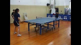 20160320大生盃桌球團體賽 陽明醫工辜禹喬vs海大食科 第二點女單 3/4