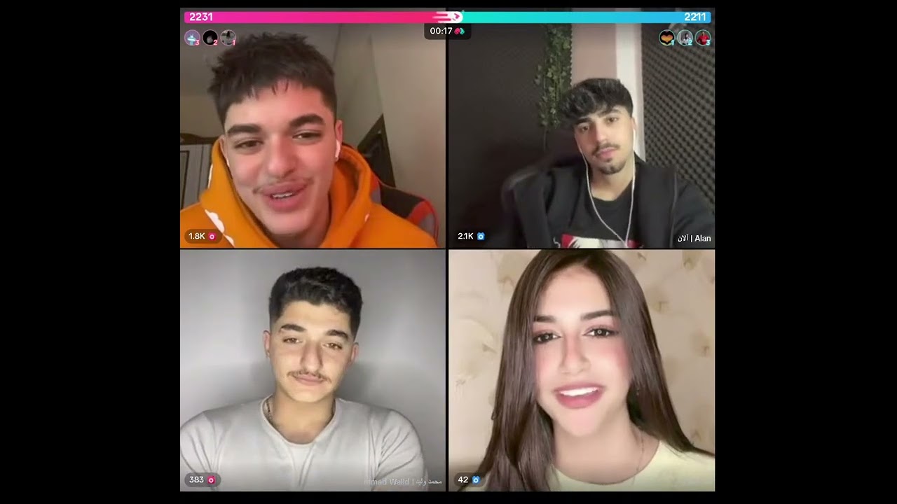 احمد وليد والان ومحمد وليد كيستات مع البنات اجمل ثلاثي