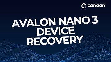 Avalon Nano 3 Device Recovery