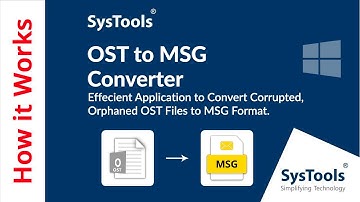 OST to MSG Converter Software by SysTools | Best Tool to Convert OST Files to MSG Format