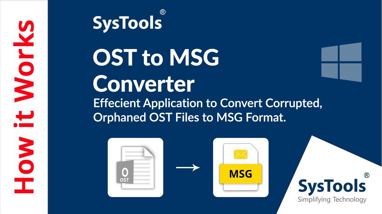 OST to MSG Converter Software by SysTools | Best Tool to Convert OST ...