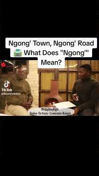 What does Ngong' mean? Ngong' Town or Ngong' Road. #tembeakenya . Okoth Opondo