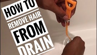 How To Remove Hair From A Drain