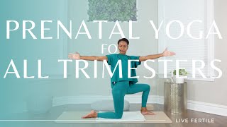 Calming Prenatal Yoga for All Trimesters | Gentle Beginner-friendly Yoga for Pregnancy