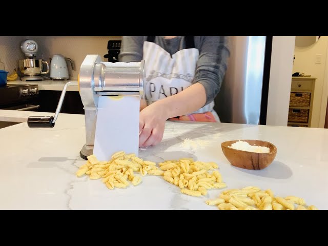 Cavatelli Maker Machine, Countertop Hand Cranking Macaroni Gnocchi