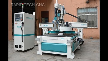 ATC CNC router with boring unit for kitchen cabinet, closet making