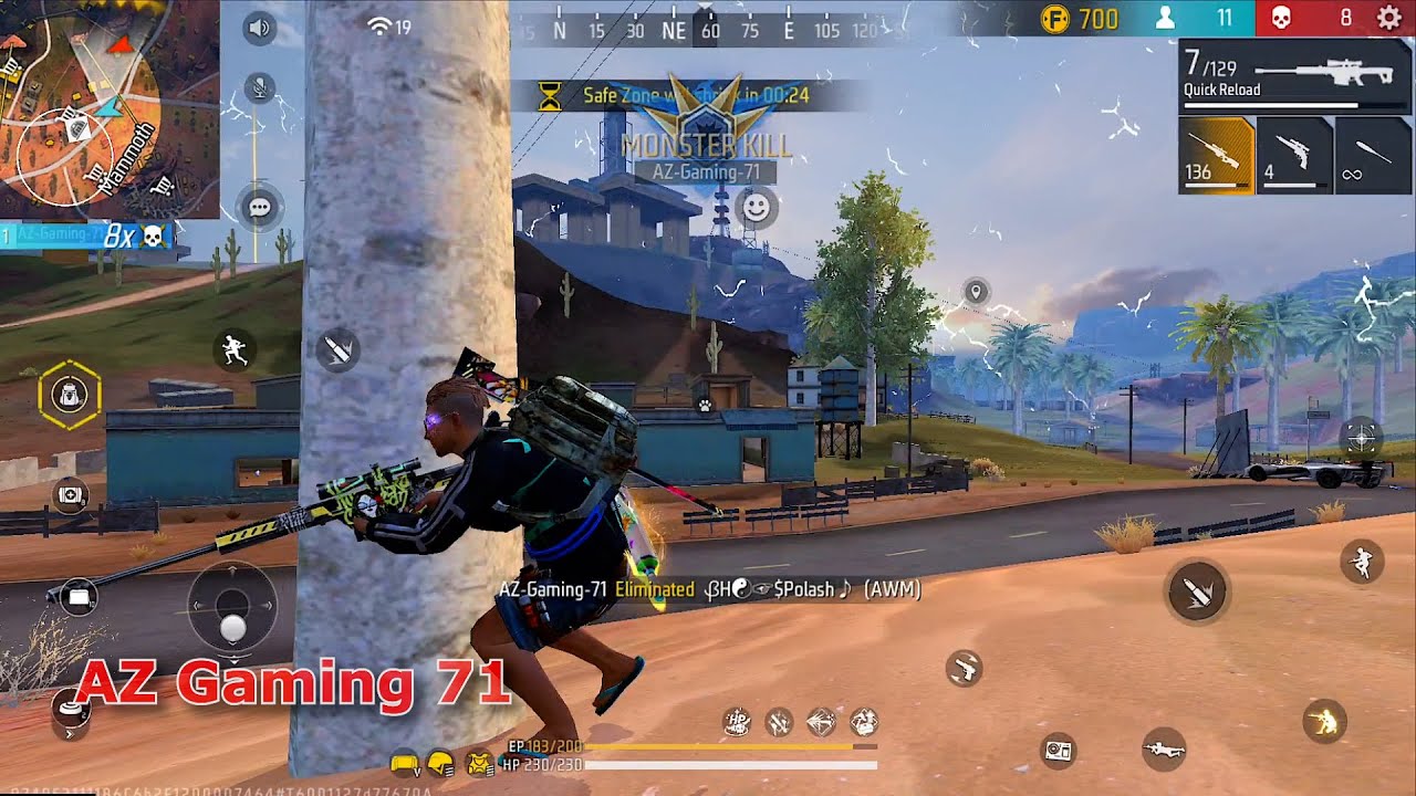 1 VS 4 BR-RANKED MATCH BANGLADESH TOP SNIPER GAMEPALY |AZ GAMING 71 ...
