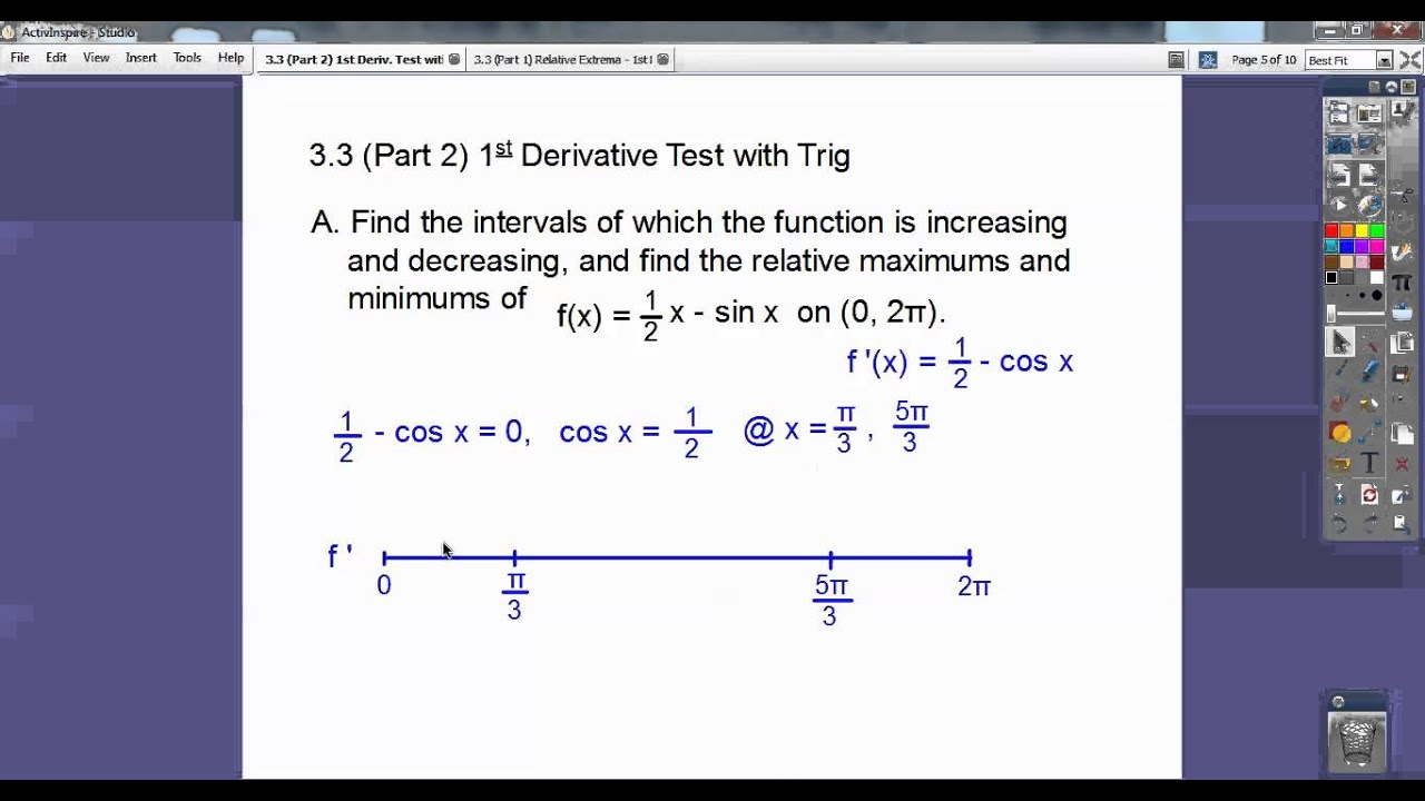1st Derivative Test With Trig Section 3 3 Part 2 YouTube 1-trig-derivatives-using-patterns-to-remember-them-youtube