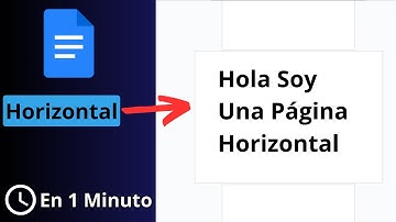 Cómo girar una página (hoja) en google docs (en 1 Minuto)