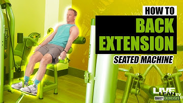 How To Do A SEATED MACHINE BACK EXTENSION (Matrix) | Exercise Demonstration Video and Guide