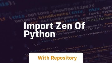 import zen of python