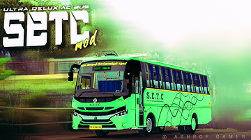 New SETC ULTRA DELUX AC BUS MOD For Bus Simulator Indonesia 😍New Bus Mod #bussidmod
