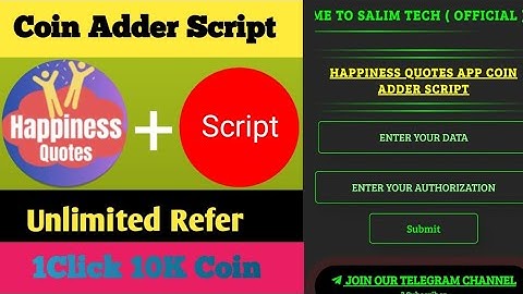 happiness quotes app coin adder script | happiness quotes app refer script | happiness quotes app