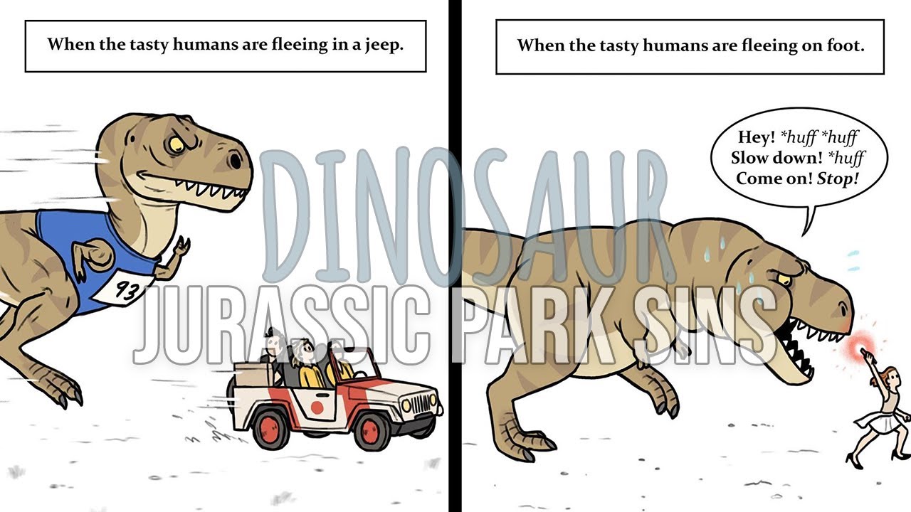 Things in Jurassic Park that make no sense | Funny Dinosaur Comic Dub -  YouTube
