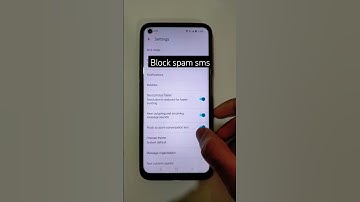 Block Spam 🤬 sms in one click #shorts