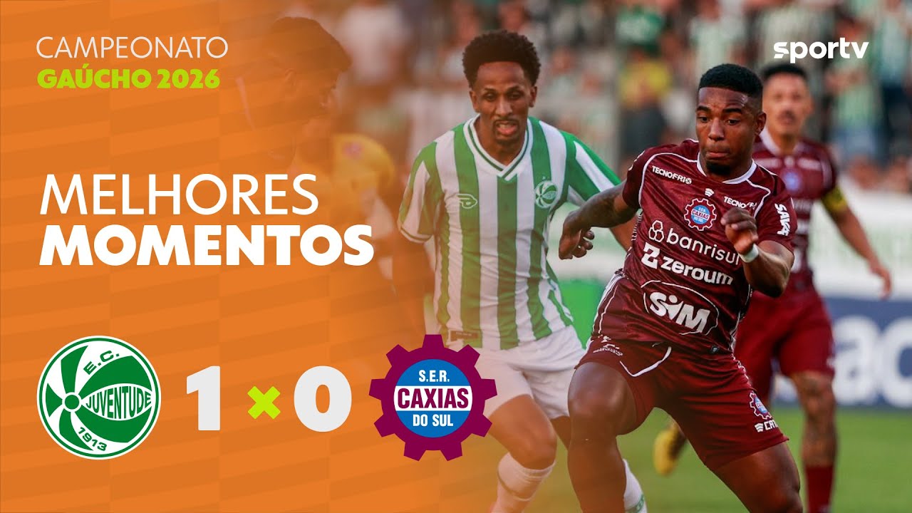 JUVENTUDE 1 X 0 CAXIAS DO SUL | MELHORES MOMENTOS | CAMPEONATO GAÚCHO 2026 | sportv