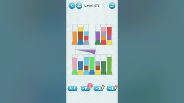 water sort jigsaw puzzle game level 670 Numpuz android ios games mobile game color bottle game