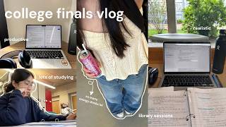 FINALS WEEK @ COLLEGE 💻🎧 *lock in* with me for exams