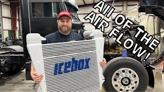I Built a Massive Charger Air Cooler for the Pull Truck, Well Kinda….