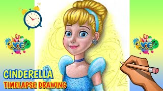 Cinderella - Timelapse Drawing by Joe