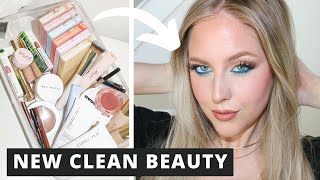 TRYING NEW CLEAN BEAUTY + Reverse Cat Eye on ROUND Eyes