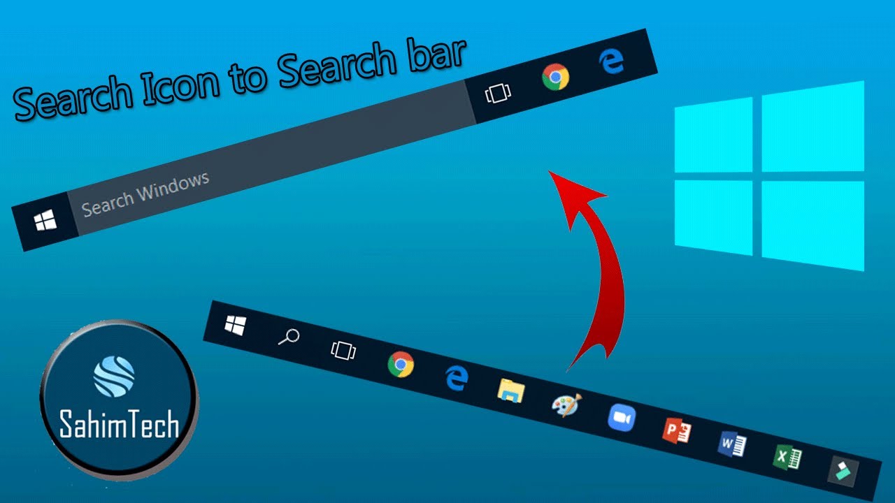 How To Get Your Search Bar In Windows 10 SahimTech YouTube