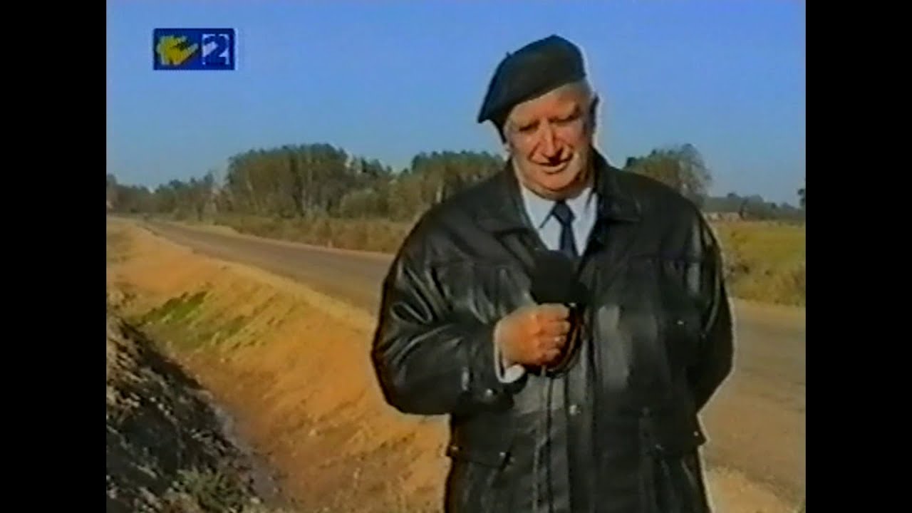 LTV2 sižets par grants ceļu atputekļošanu ~1995g. [video arhīvs]