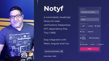 Notyf, A JavaScript Notification Library that