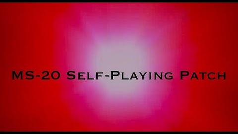 Korg MS-20 | 3/3/25 Self-Playing Patch