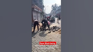 Paver Block laying.#road #viralvideo #short