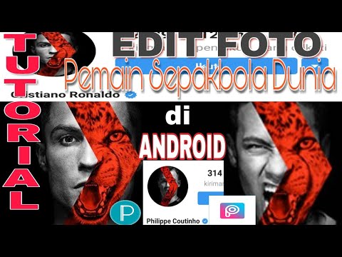 TUTORIAL EDIT FOTO PROFIL PEMAIN SEPAKBOLA DUNIA - YouTube