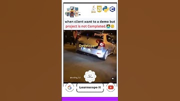 When client want to a demo but project is not ready 😂😂💀#coding #programming #shorts @learnscopeIt.