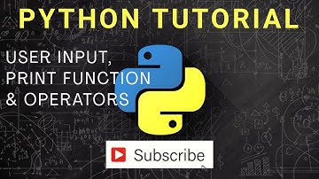 User input , Print function and operators- Python | Craw Cyber Security #pythonprogramming