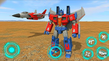 Futuristic Starscream Transformers: Jet Robot City Battle 2025 - Android Gameplay