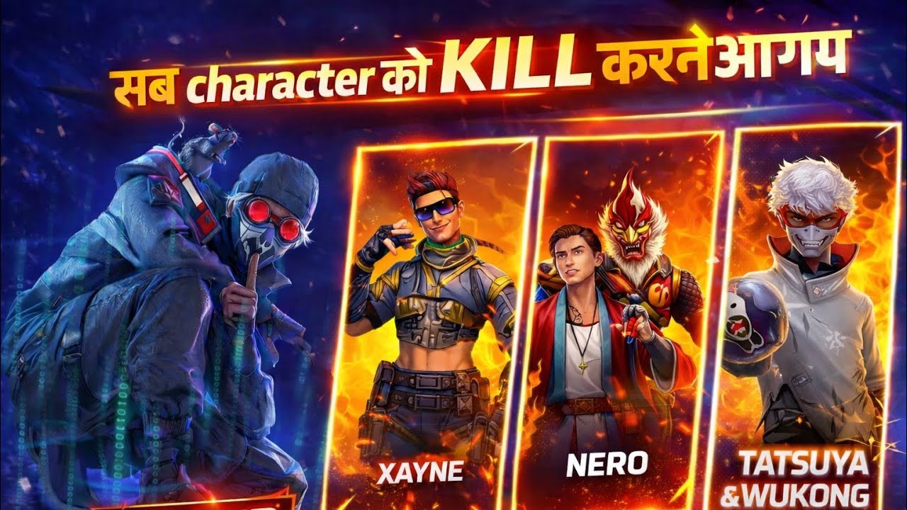 Sab Character Ka END 😈🔥 Free Fire