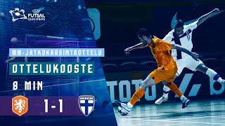 Highlights (8 min.) | Hollanti-Suomi 1-1 | FIFA Futsal World Cup 2024 qualifications | 13.4.2024