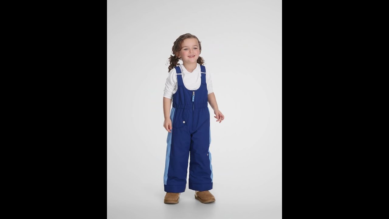 Preview of Obermeyer Snoverall Stripe Bib Snow Pants - Toddlers'/Kids' Video