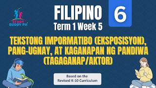 Filipino 6 Term 1 Week 5: Tekstong Impormatibo (Eksposisyon), Pang-ugnay, at Tagaganap/Aktor