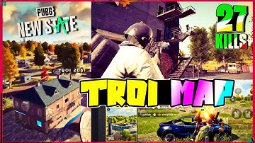 Pubg New State Gameplay | Troi Map | 27 Kills