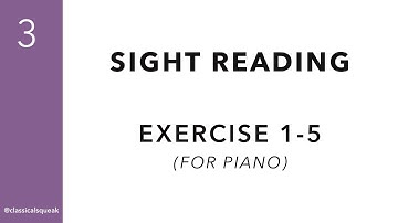 RCM Level 3 Sight Reading | Exercise 1-5 (Piano - Hands Together)