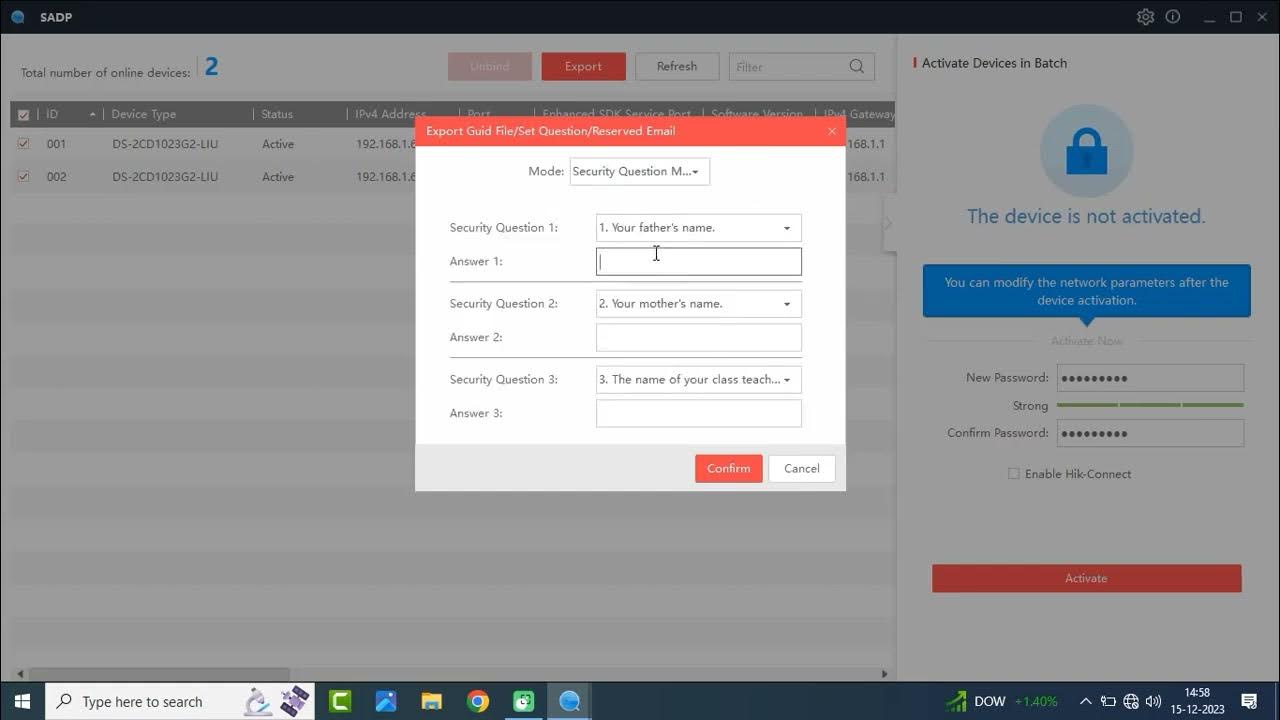 How to Activate Hikvision IP Camera Using SADP Tool Hikvision IP
