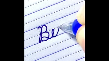 Bell - Word in cursive writing | How to write English cursive writing | Cursive handwriting practice
