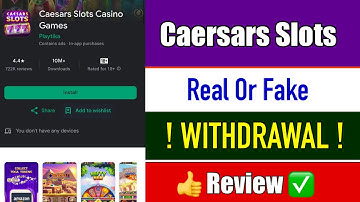 Caesars Slots Casino Games Real or Fake || Caesars Slots Casino Games Withdraw Problem