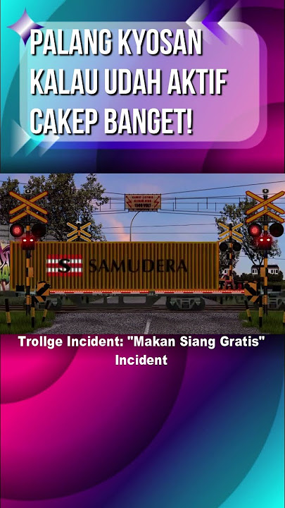 Palang Kyosan kalau udah aktif Cakep banget! #perlintasankeretaapi #shorts