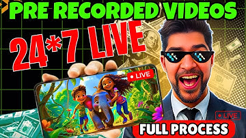 How to LIVE STREAM Pre Recorded Video on YOUTUBE from MOBILE | 4000 Hrs WATCHTIME in 7 days